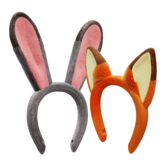 Zootopia 2 64 oz Popcorn Pail and Nick & Judy Headband Bundle