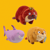 Hoppers 6" Plush: Mabel, King George, Diane Shark