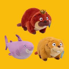 Hoppers 6" Plush: Mabel, King George, Diane Shark