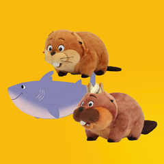 Hoppers 6" Plush: Mabel, King George, Diane Shark