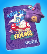 Smurfs "True Blue Friends" Pillow Blanket