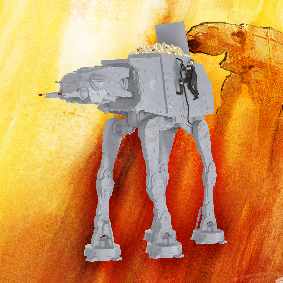 Star Wars: The Mandalorian and Grogu 85oz Giant AT-AT Popcorn Bucket