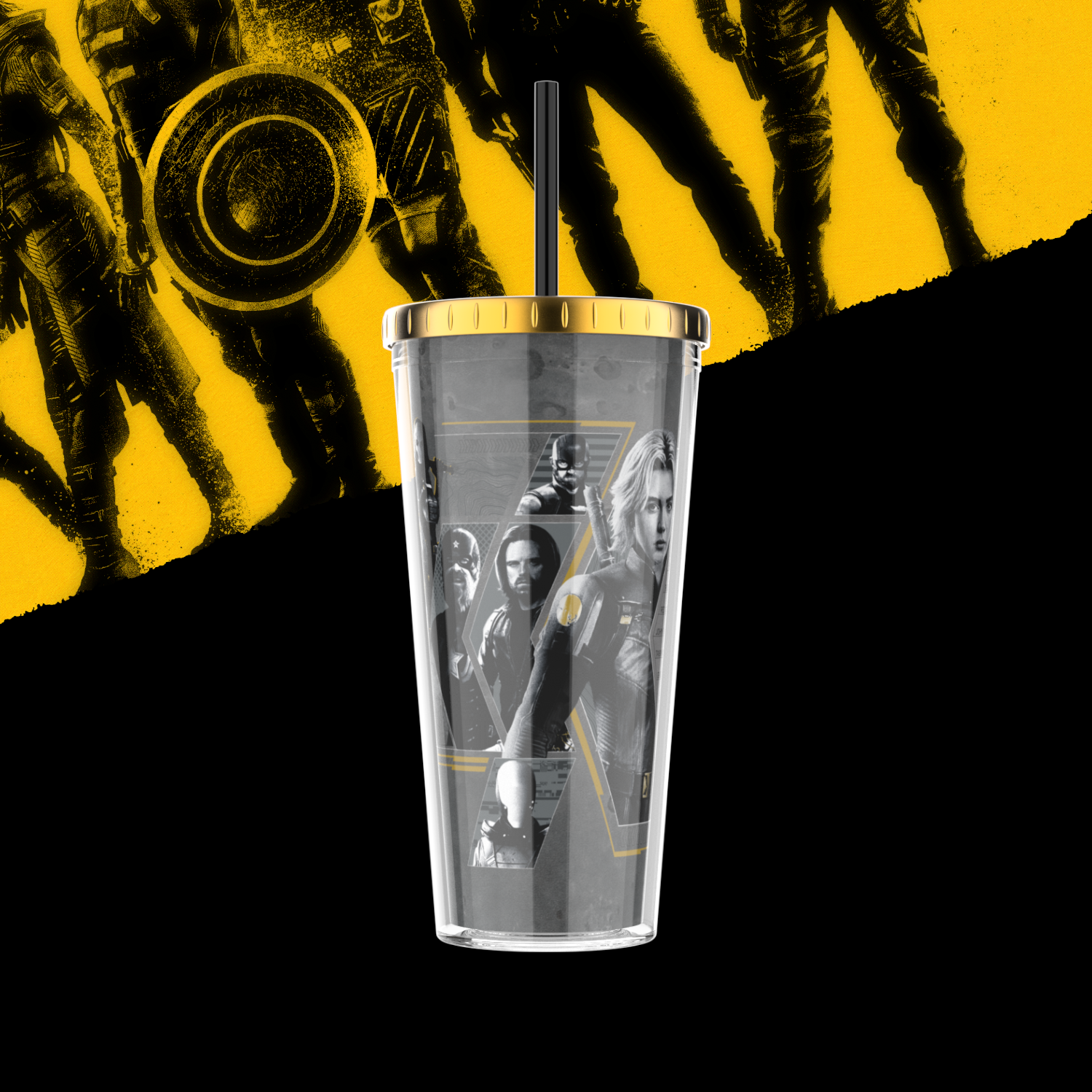 Thunderbolts 20oz Black and Gold Cup