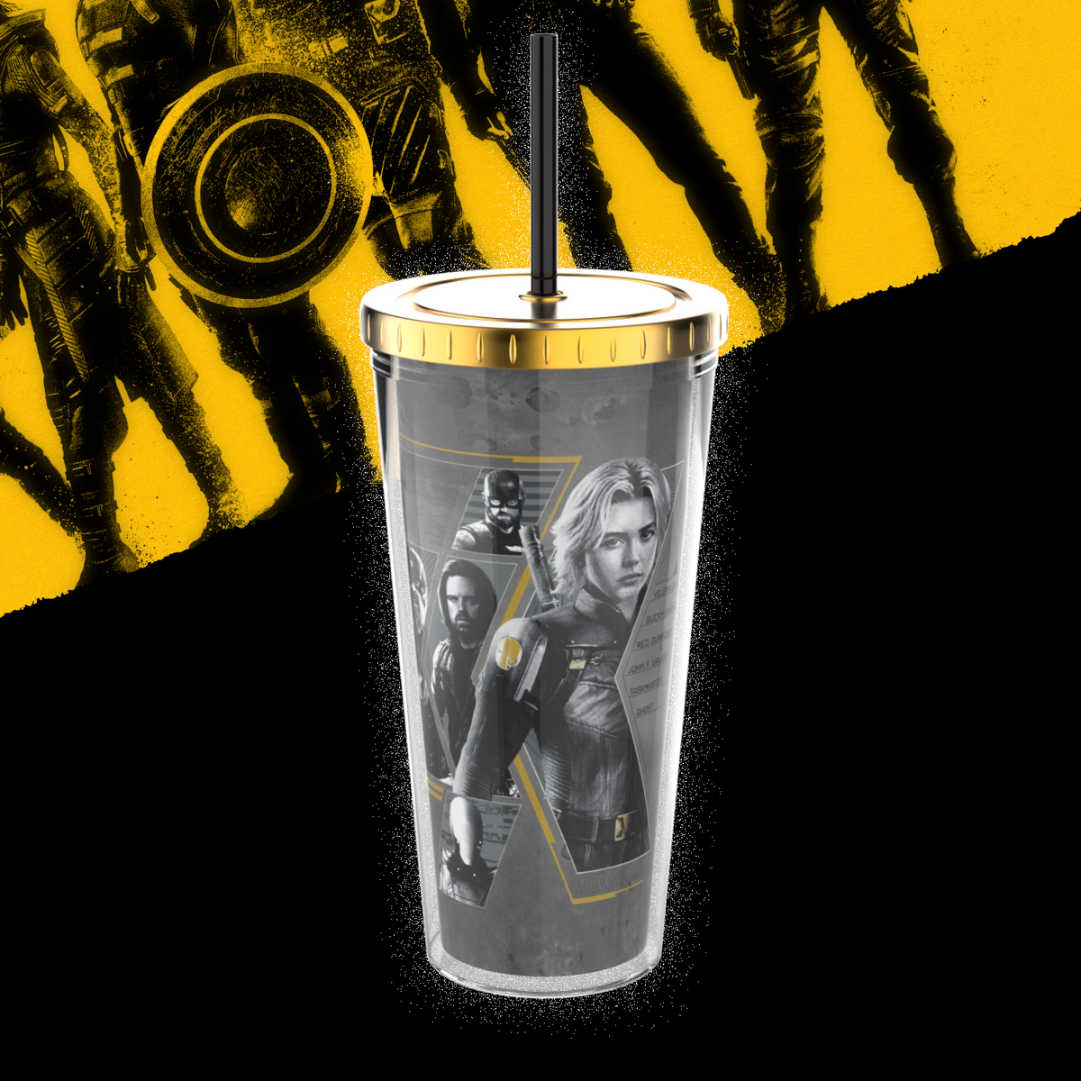 Thunderbolts 20oz Black and Gold Cup