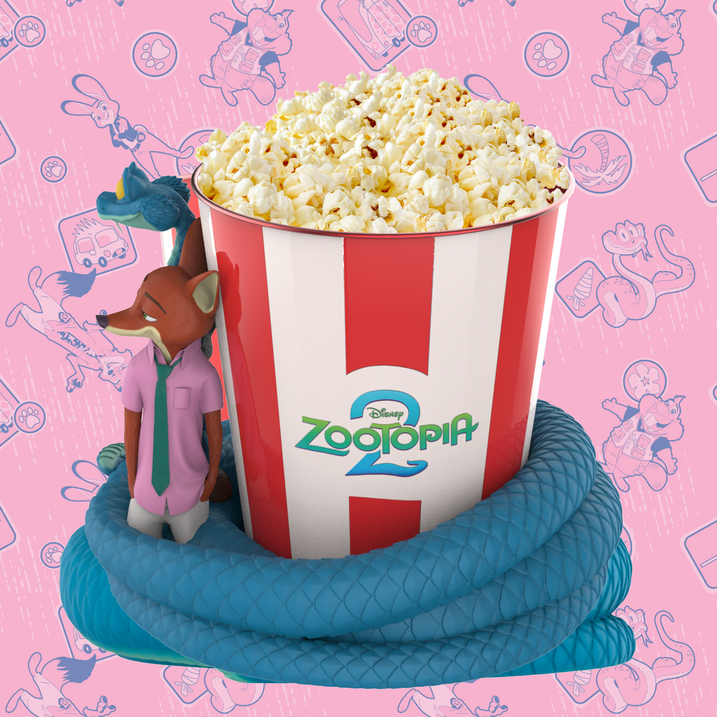 Zootopia 2 ポップコーンカップ　24時間以内に発送 Zootopia 2 130oz Judy, Nick, and Gary Popcorn Bucket | B&B
