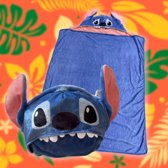 Lilo & Stitch Hooded Stitch Blanket